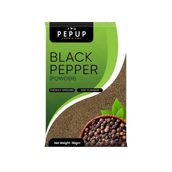 BLACK PEPPER POWDER 50GM - Baqa Foods