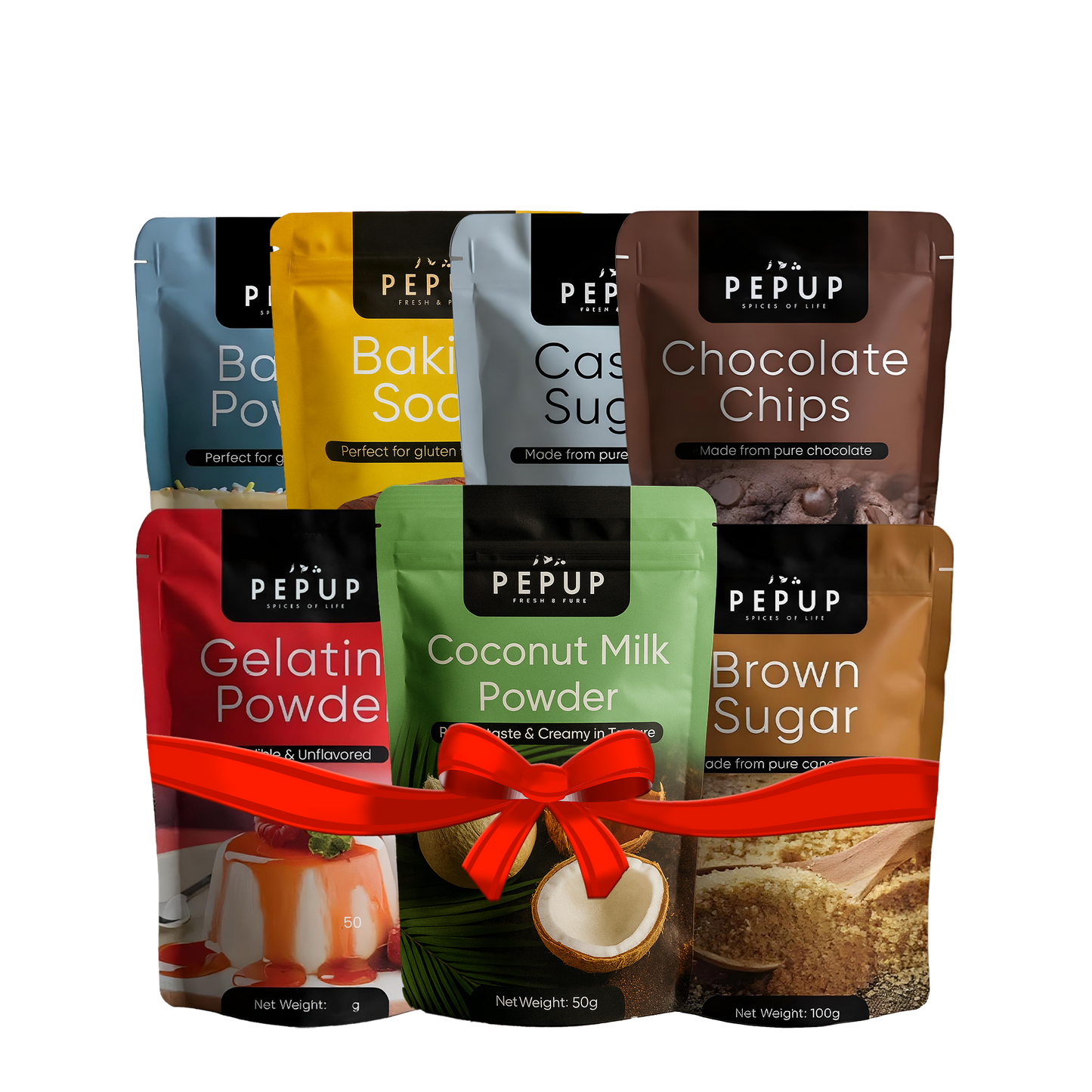 Pepup Baking Ingredients - Pack of 7